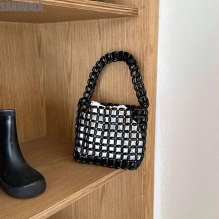 SANAVALA กระเป๋าผ้าลูกปัด, Vintage Creative Hollow Out Bag, …