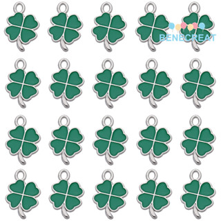 1 กล่อง 60 ชิ้น St Patrick Day Four Leaf Clover สีเขียว Sham…