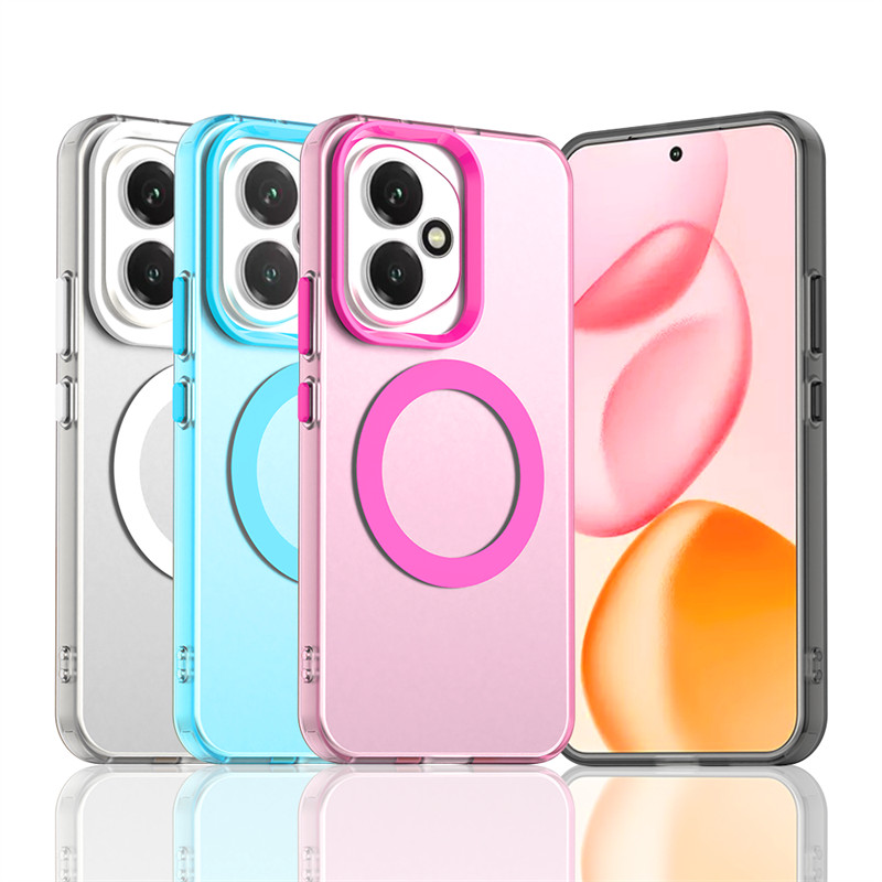 Matte Candy Magnetic Wireless Charging Case สําหรับ Huawei Honor 400 Pro Honor400 ShockProof Soft Co