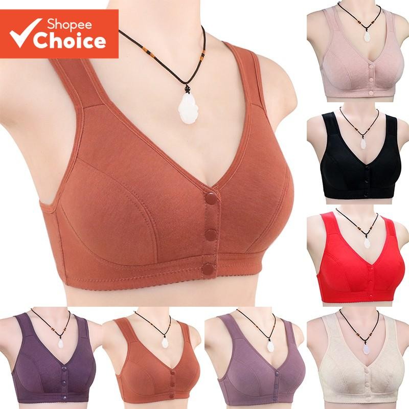 Exy Front-Closure Push-Up Bra – ไร้สายและสบายสําหรับผู้หญิงขนาดบวก​