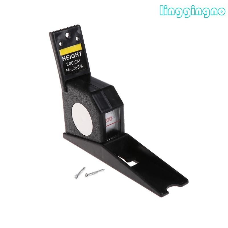 200cm Stadiometer Black Wall Mounted Height Meter Growth Ruler for CM Metric