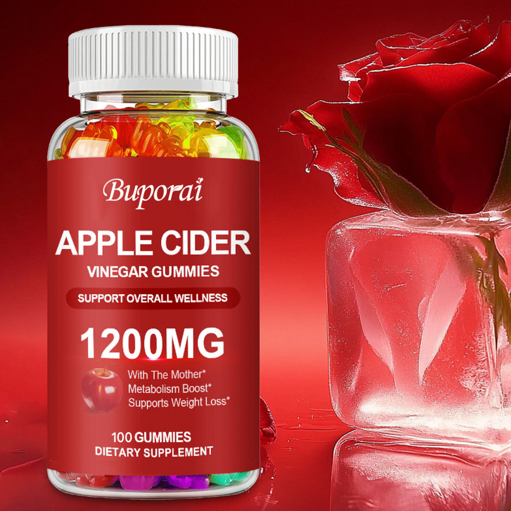 Apple Cider Gummies Cider Vinegar Bear Gummies ลดความวิตกกังวลความเครียด Boost Immune System