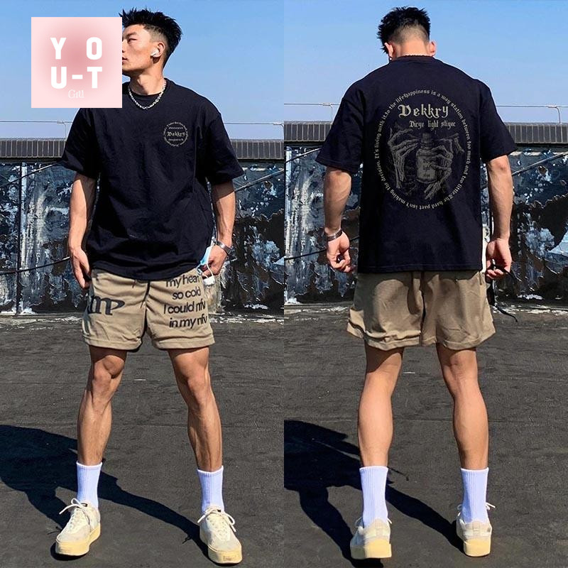 You-T [ส่งจากไทย] เสื้อ oversize ผ้าcotton100% เสื้อยืดคอกลม แฟชั่นสตรีท ไม่หด ไม่ย้วย ลาย"DEKKRY"