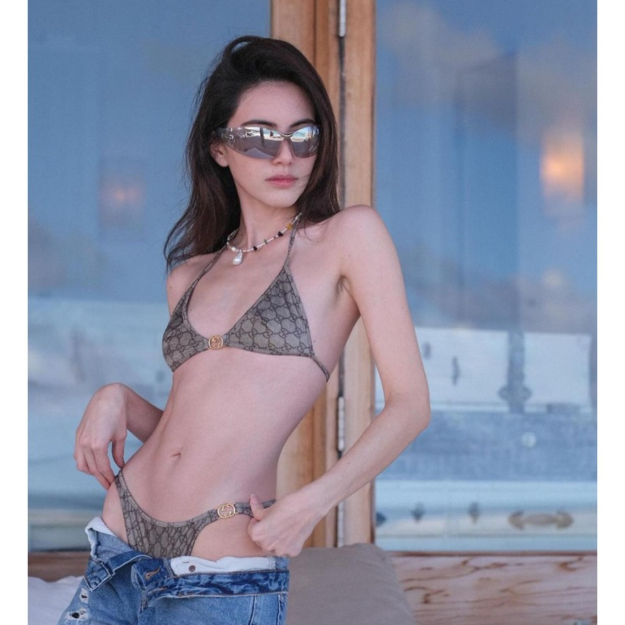 ชุดบิกินี่สไตล์ Davikah / บิกินี่ / ชุดว่ายน้ําวันพีช ไฮเอนด์ สําหรับผู้หญิง ( G35 G36 )