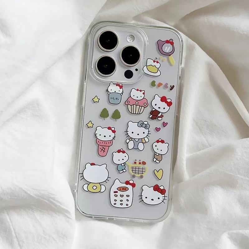 สาวหวาน Hello Kitty สําหรับ iphone 11 12 15 16 13 14 12PRO 11PRO 13PROMAX 14PROMAX 15PLUS 13PLUS X/X