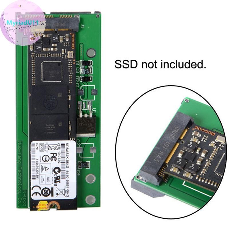 MyriadU SATA 22P 7 +15 ถึง MSATA Mini PCI-E PCBA Assembly สําหรับ UX31 UX21 XM11 SSD Solid State Dis