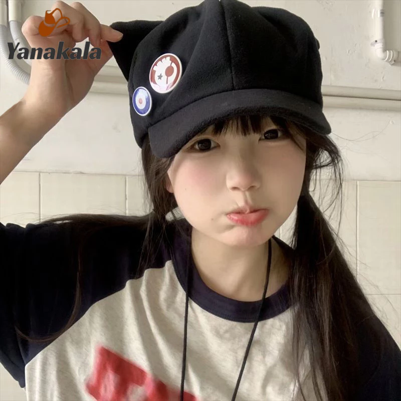 หมวกแก๊ปผู้หญิง Yanakala แต่งหูแมว