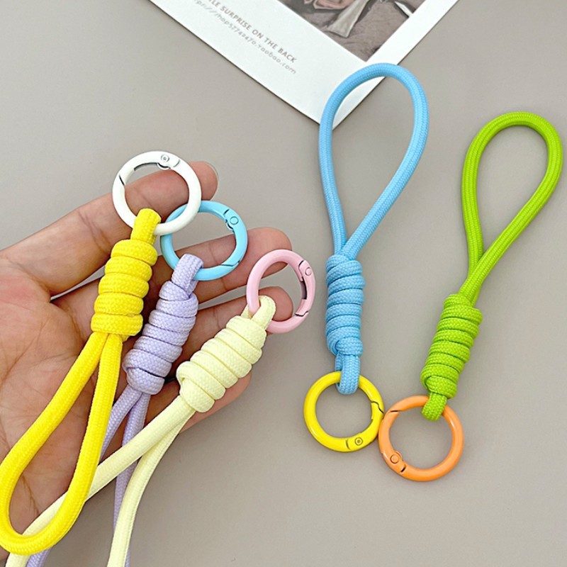 แฟชั่นโทรศัพท์มือถือที่มีสีสันเชือกเส้นเล็กสายรัดเชือกป้องกันการสูญหายทอผ้าเชือกเส้นเล็กสําหรับหัวเว่ย เสี่ยวหมี่ กรณี