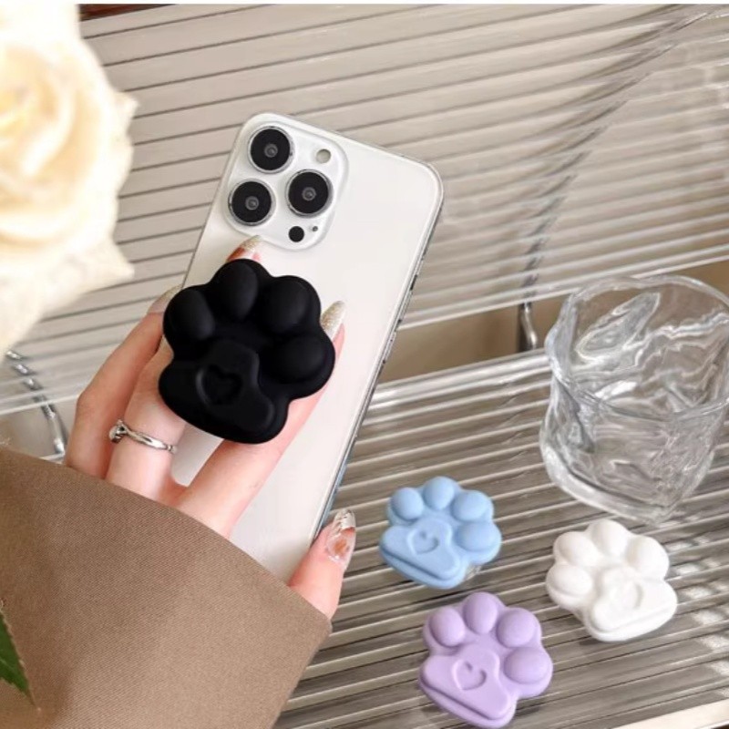 Ins Cartoon Cats Paw Popsocket Magsafe ที่วางโทรศัพท์แม่เหล็กสําหรับ IPhone 16 Pro Max ด้ามจับแหวนป๊อปแบบพับได้
