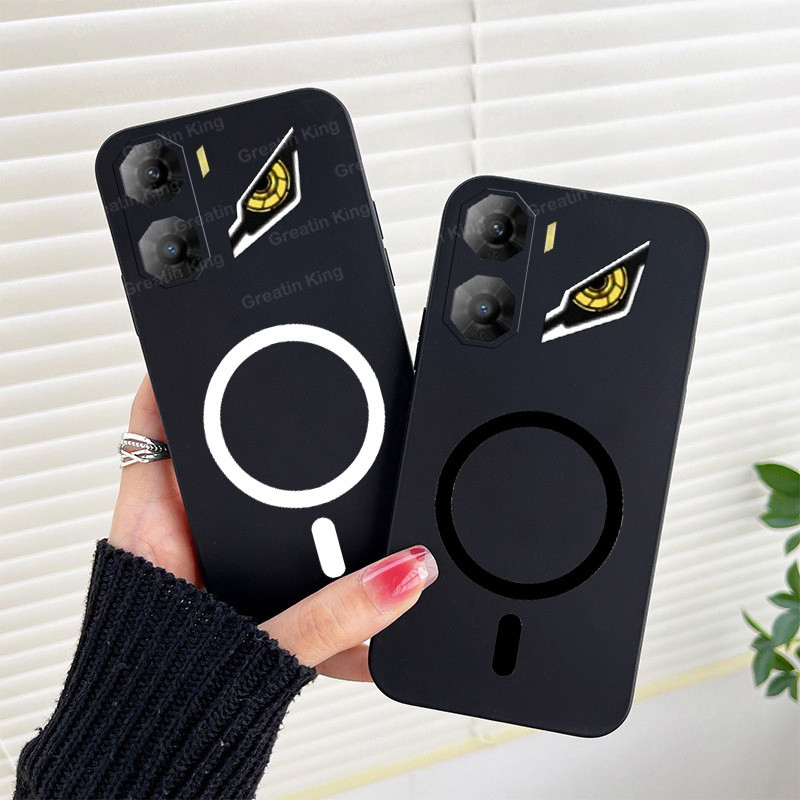 สําหรับ Nubia Neo 3 5G Z2464N/Neo 3 GT 5G Z2465N เคสโทรศัพท์สีดํา Matte Soft TPU กรณีสติกเกอร์แม่เหล