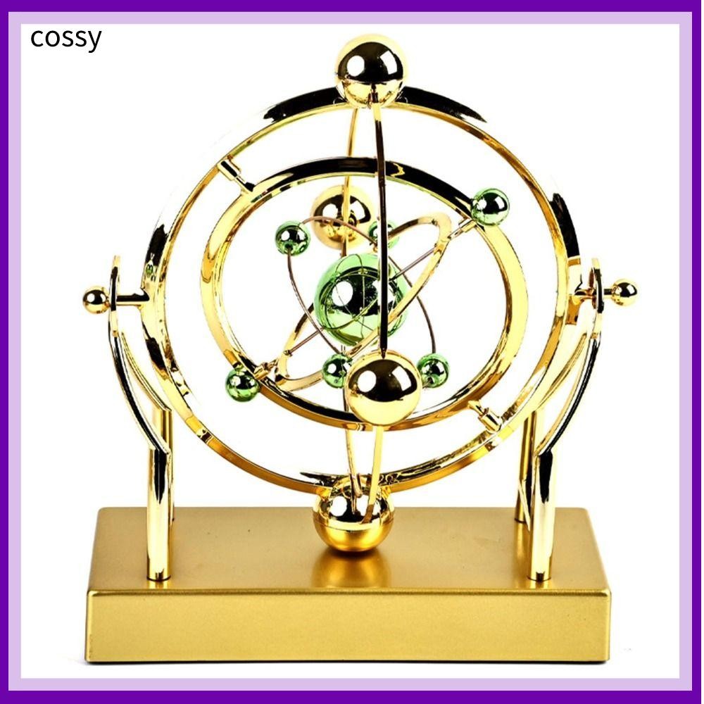 COSSY Cosmic Motion Pendulum, การศึกษาแบบพกพา Celestial Orbit Perpetual Motion คุณภาพสูงพร้อมฐานหมุนการเคลื่อนไหวแม่เหล็กตกแต่งโต๊ะ