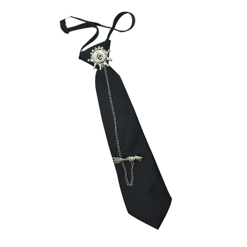 Bbd ปรับ Pre ผูก Vintage คอ Tie นักเรียนโลหะ Arrows Chain Tie สําหรับ Punk Rock ชุดอะนิเมะคอสเพลย์ A