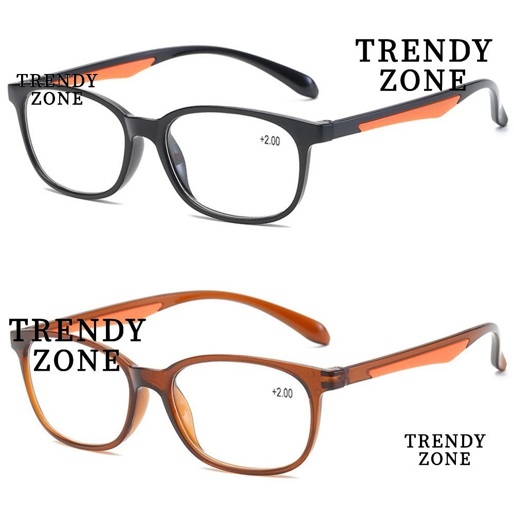 TRENDYZONE แว่นอ่านหนังสือแฟชั่นสบายวินเทจกรอบแสงอัลตร้า
