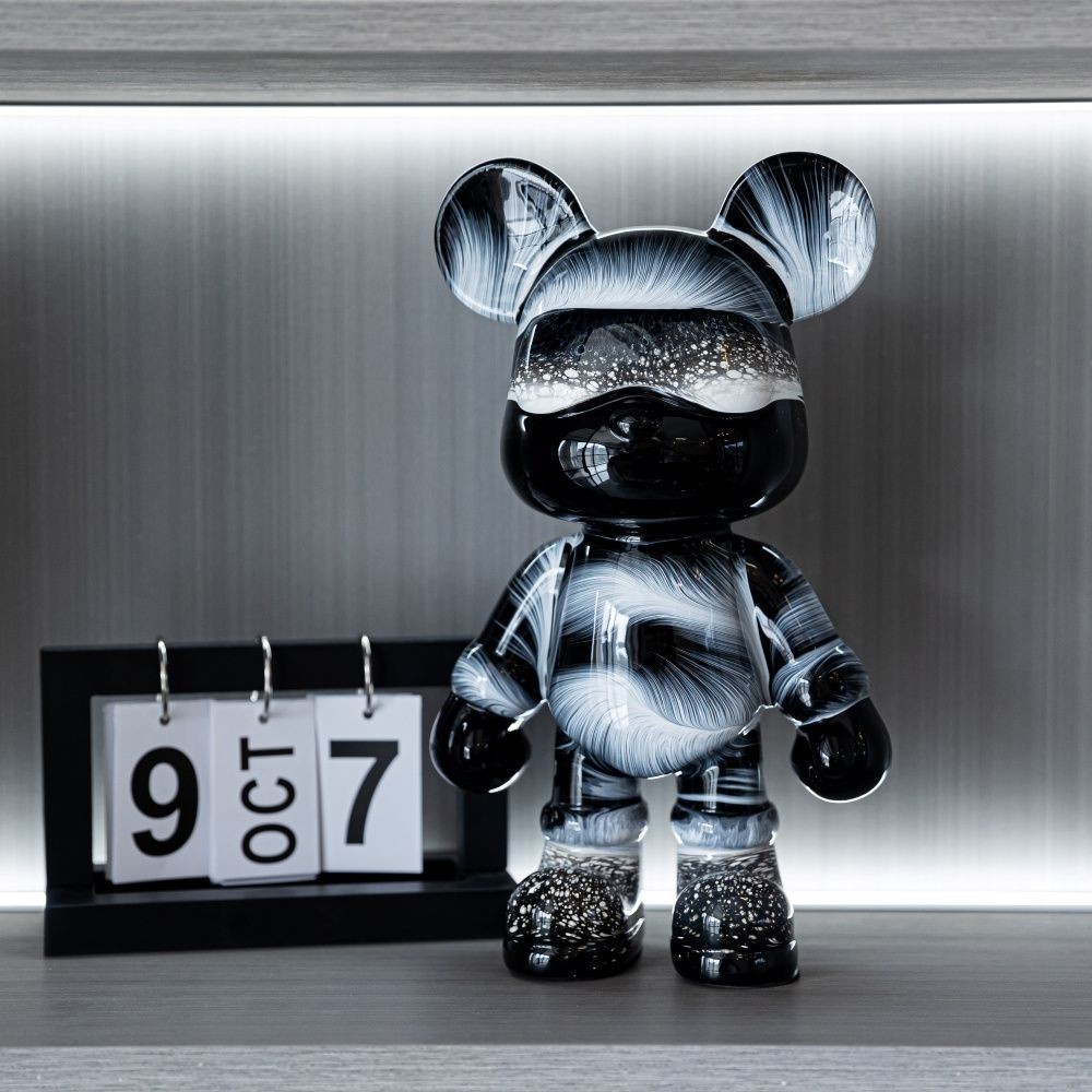 ใหม่ Handmade Fluid Bear Piggy Bank ตกแต่งห้องนั่งเล่นตกแต่งบ้าน