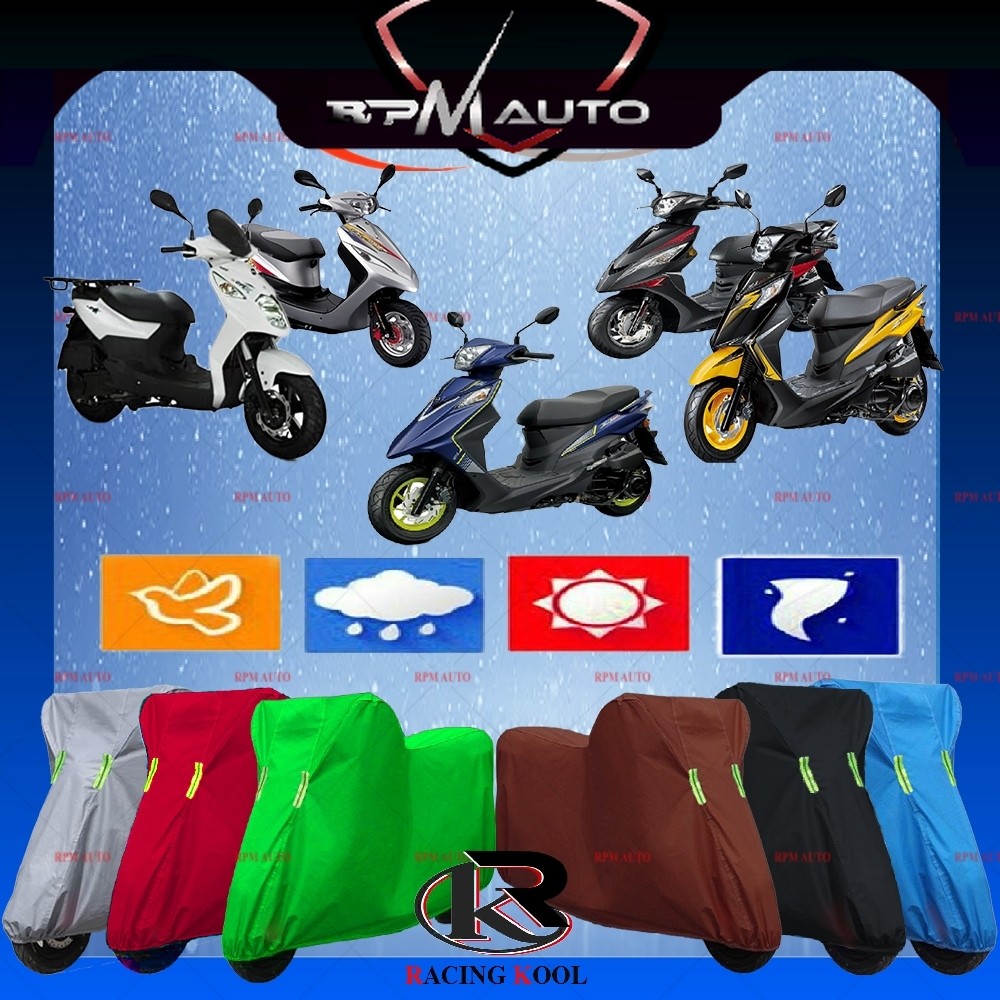 SYM รถจักรยานยนต์ Racingkool-MotorCover ป้องกันกันน้ําฝุ่น Uv XPRO 100 XPRO 125 Z1 Z1 125 Z1 ATTILA 