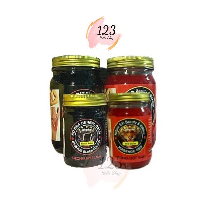 (1ขวด) Strong Hot Balm-ยาหม่องงูดำ ยาหม่องเสือแดง ✨
