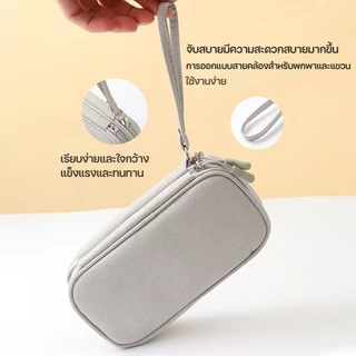 กระเป๋าจัดเก็บสายเคเบิล กระเป๋าจัดเก็บข้อมูล แบบพกพา สายชาร์จ ขนาดใหญ่ สําหรับเดินทาง คุณภาพพรีเมียม