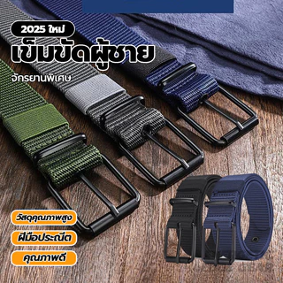 เข็มขัดผ้าใบระบายอากาศสําหรับผู้ชาย คลาสสิก Belt เข็มขัด สวมใส่ง่าย ยาวขนาด 120 ซม