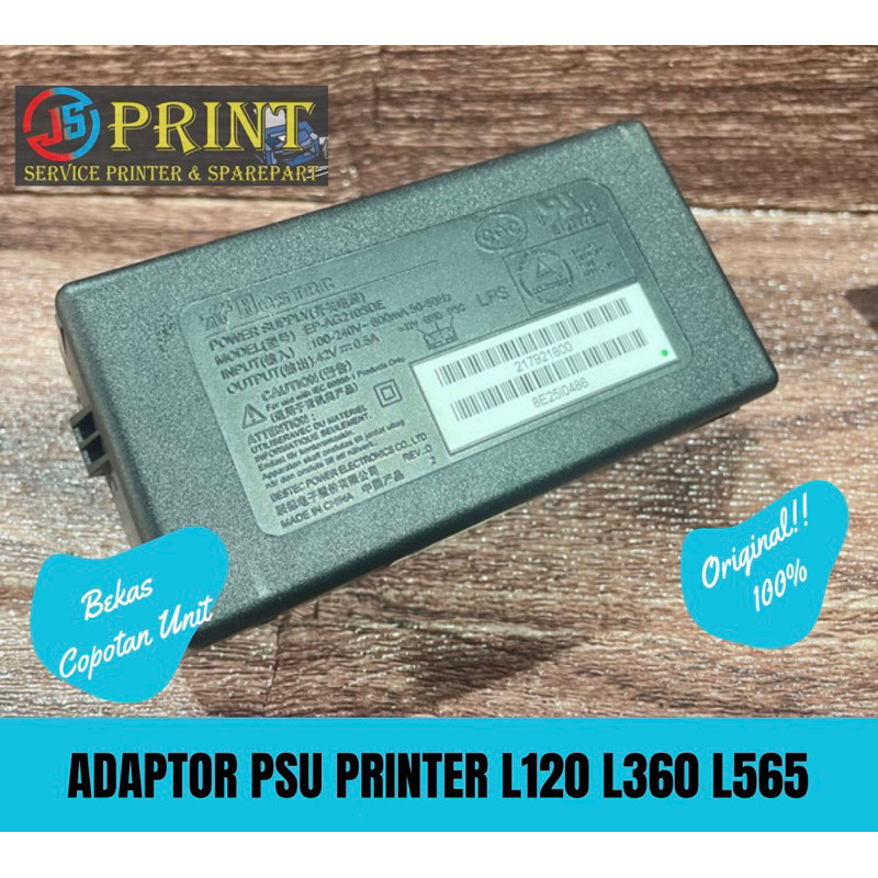 EPSON L110 L120 L300 L310 L210 L220 L350 L380 L385 L550 L565 PRINTER POWER ADAPTER