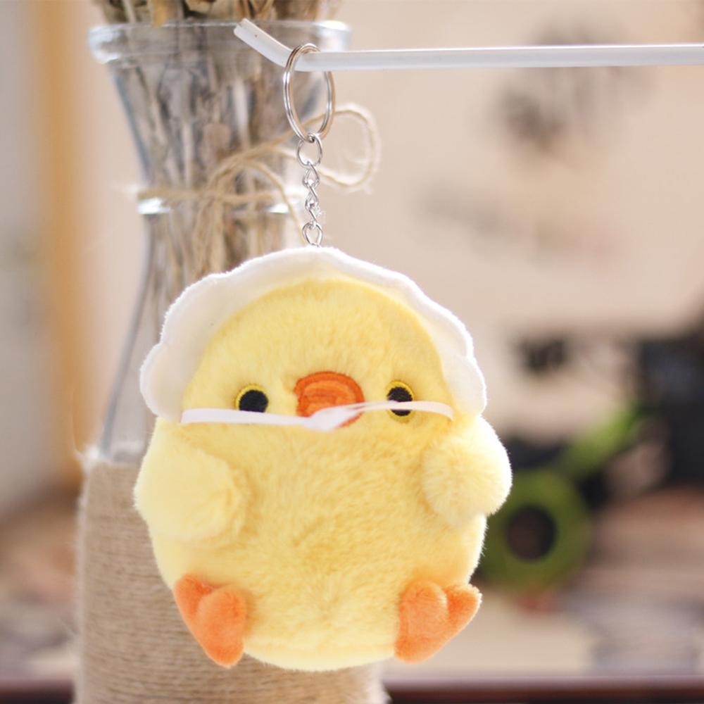 จี้กระเป๋าตุ๊กตาไก่สุดน่ารัก, ลูกเจี๊ยบใส่หมวกน่ารัก, พวงกุญแจตุ๊กตาน่ารัก - รูปที่ 4
