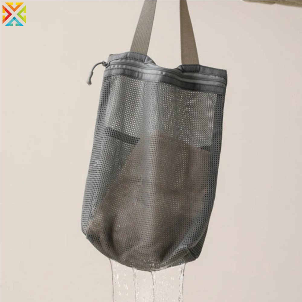 Portable Shower Organizer Hanging Makeup Bag Quick-Drying กระเป๋าถือน้ําหนักเบาสําหรับอุปกรณ์อาบน้ําวันหยุดผู้ชาย ราคา ถูกที่สุด ดีลบีเคเค แกลเลอรีภาพที่ 7