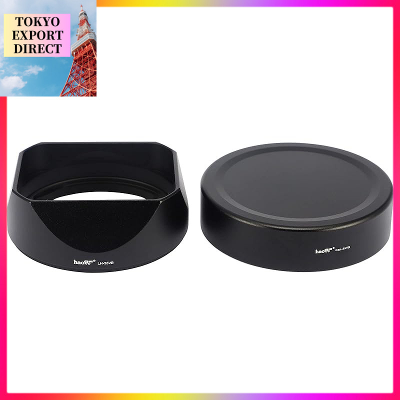 Haoge Metal Square Bayonet Lens Hood for Fujifilm XF35mmF2 R WR, XF23mmF2 R WR, XC 35mm F2 (XC35mmF2
