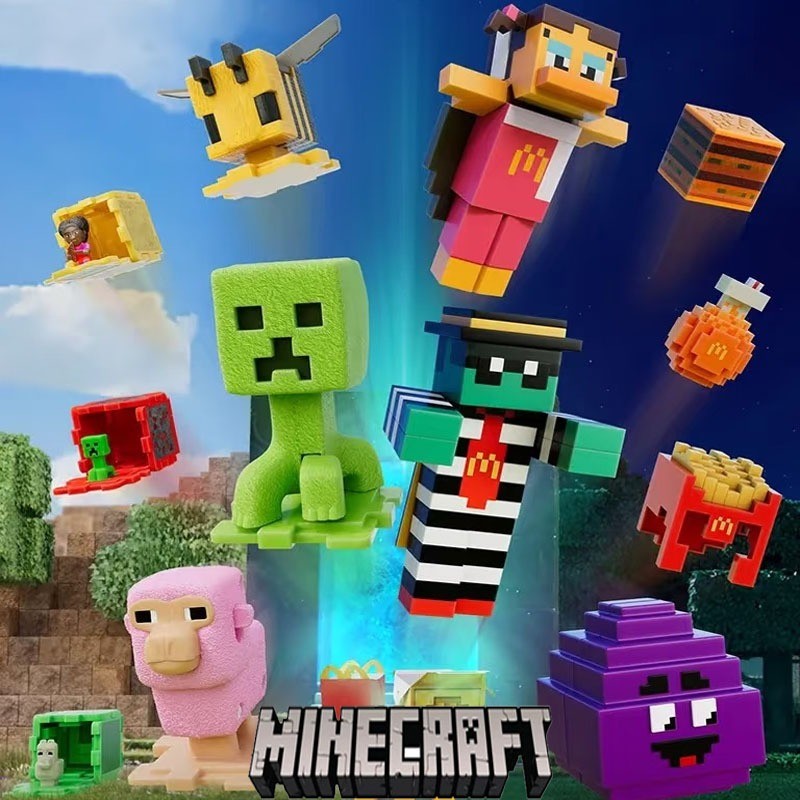 Mcdonals Minecraft Movie Mcdo Happer Meal Toys พร้อม CDK