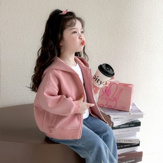 เด็ก เสื้อแจ็คเก็ตฤดูใบไม้ผลิของเด็กผู้หญิงใหม่เสื้อลําลองเด…