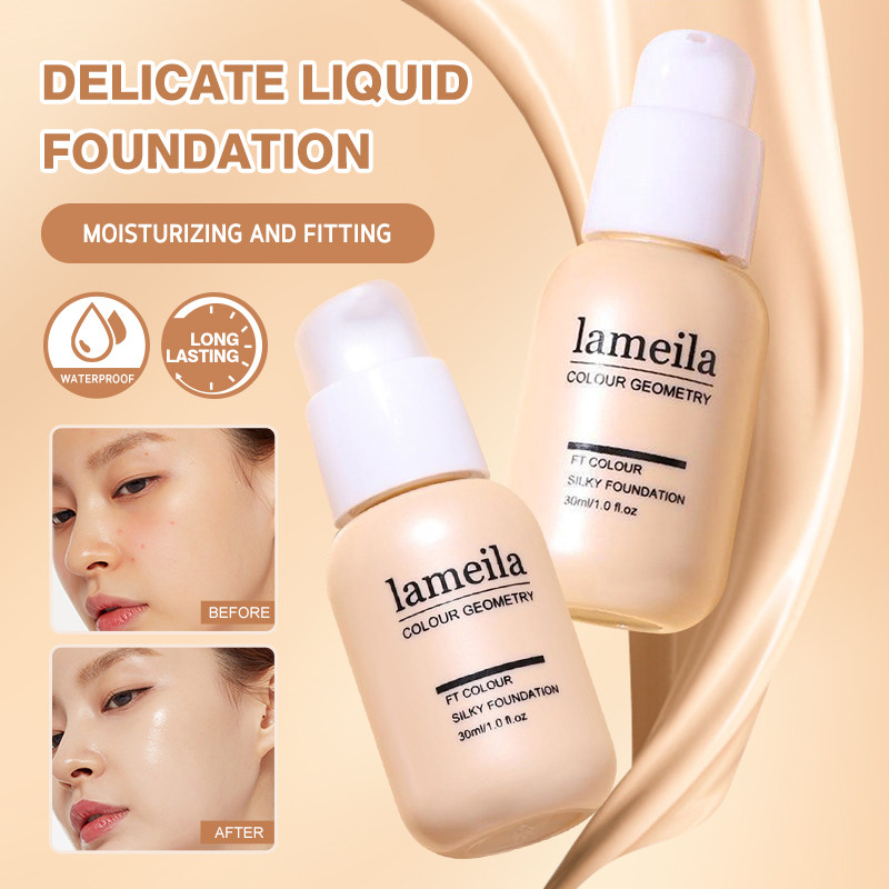 LAMEILA รองพื้นเนื้อแมทท์ติดทนนาน ควบคุมความมัน กันน้ำ กันเหงื่อ คอนซีลเลอร์ใส BB ครีม