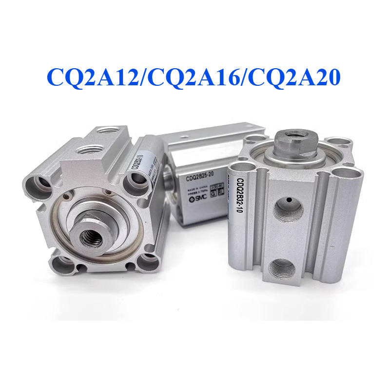 SMC กระบอกบาง CQ2A12/CQ2A16/CQ2A20-5D-10D-15D-20D-25D-30D ใหม่เอี่ยม