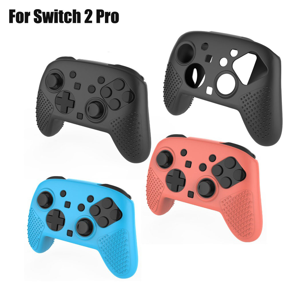 ฝาครอบป้องกันผิวสําหรับ Nintendo Switch 2 Pro Controller Gamepad เคสซิลิโคนกันลื่นสําหรับ Switch 2 Pro Gamepad ฝาครอบอุปกรณ์เสริม