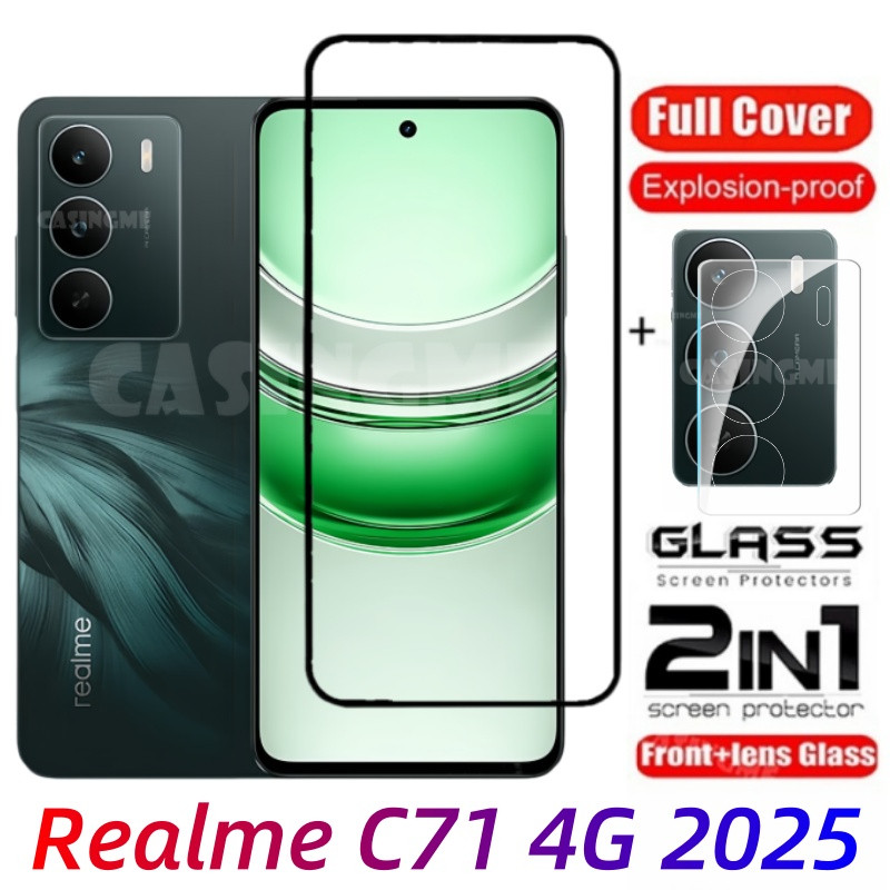 สําหรับRealme C71 4G 2025 ป้องกันหน้าจอโปร่งใสคลุมทั้งหมดฟิล์มสําหรับRealme C71 RealmeC71 C71 C 71 4