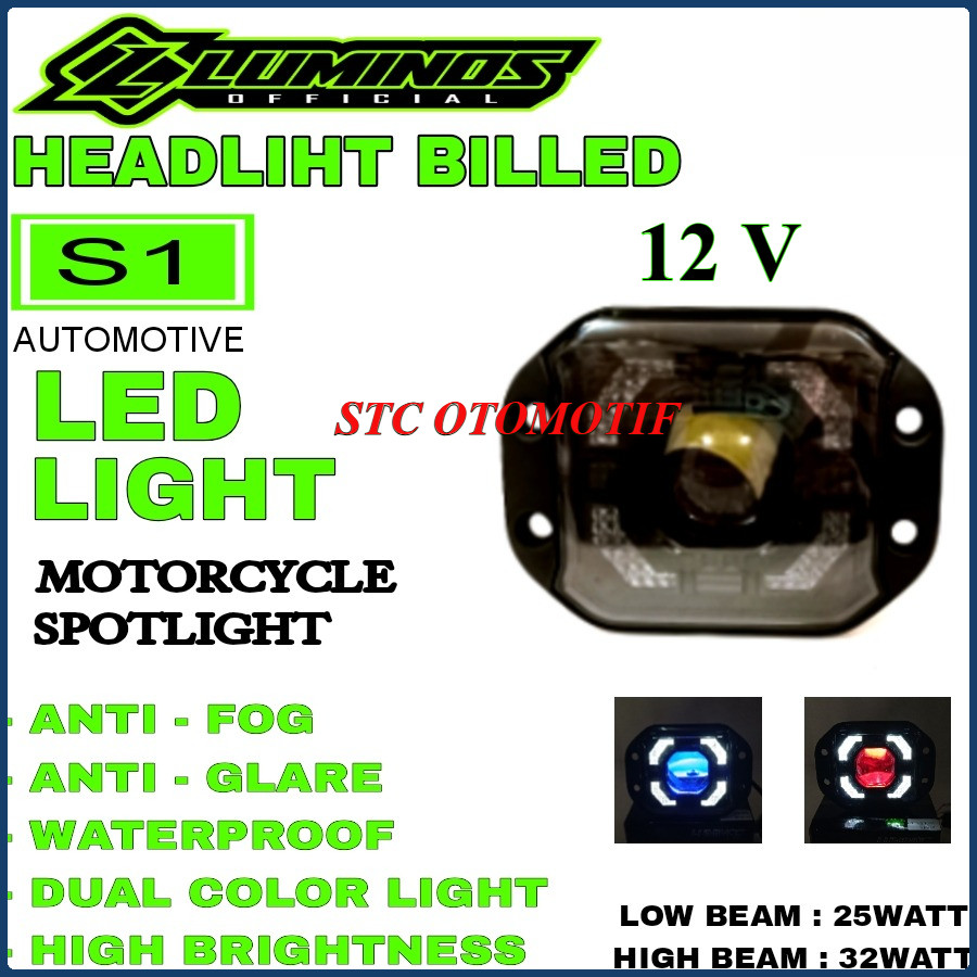 ไฟหน้า LED เดิม BILED LUMINOS S1 KLX CRF 150 BILED Original LUMINOS DD186 STC ยานยนต์