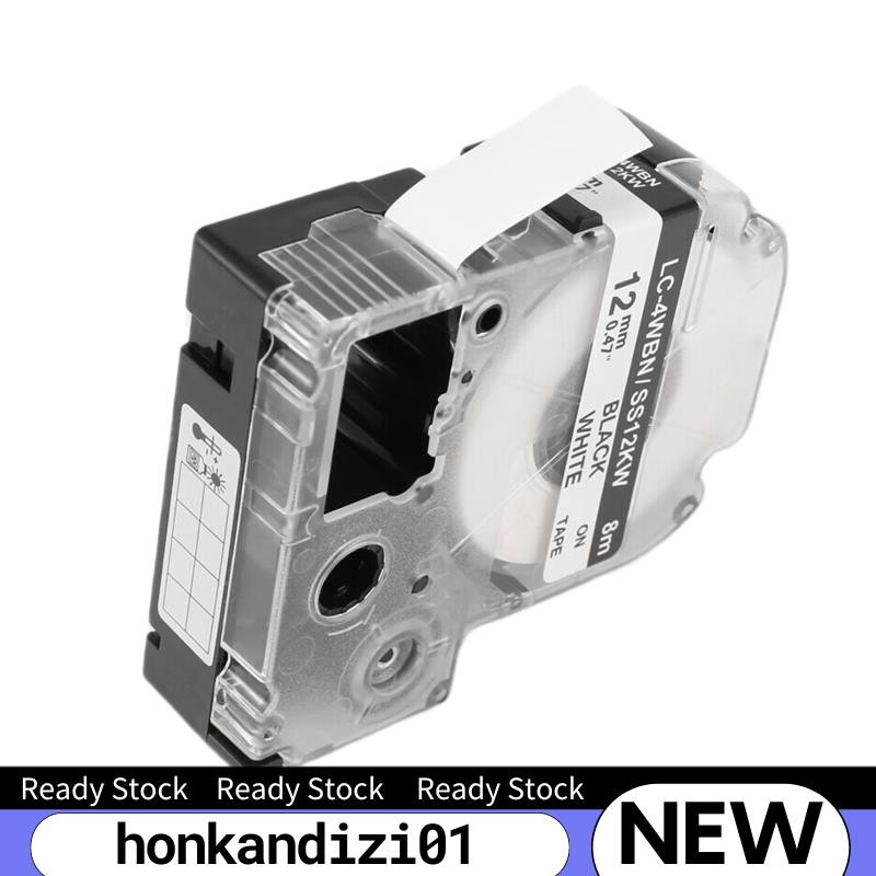 เทปฉลากhonkandizi01.ph5 Pack เปลี่ยน -4WBN LC-4WBN9(SS12KW) สําหรับ LabelWorks LW300 LW400 LW500 LW7