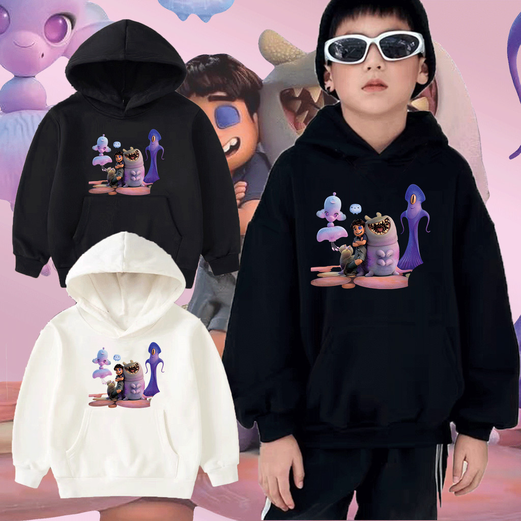 ผ้าฝ้าย  Children's hoodie Disney and Pixar’s #Elio #เอลิโอ เด็ก เสื้อฮู้ด 120-150