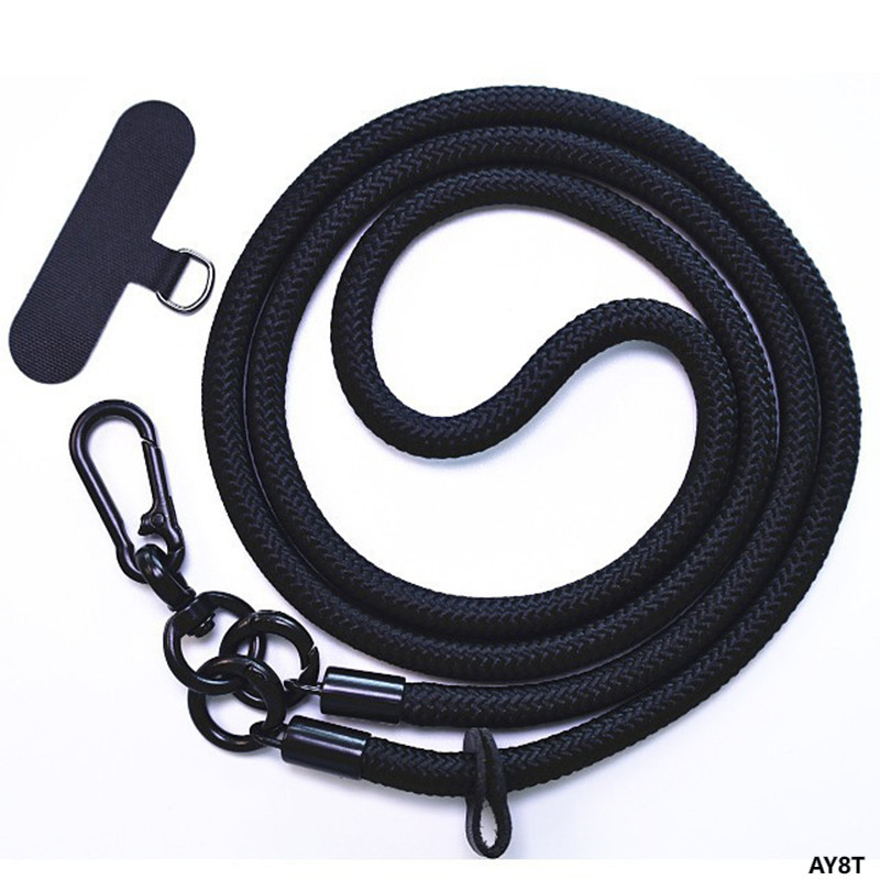 AY8T-Thickened Braided Mobile Phone Lanyard Crossbody Universal Mobile Phone Rope Anti-loss Lanyard