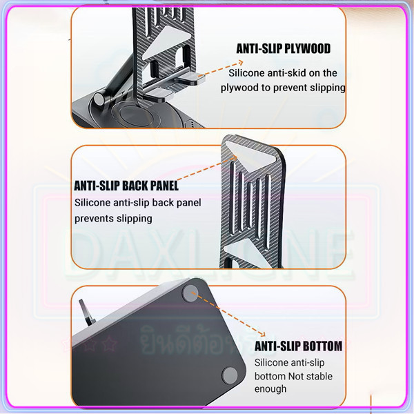 ขาตั้งโทรศัพท์มือถือ ที่วางโทรศัพท์มือถือ พร้อมลําโพงบลูทูธไร้สาย - รูปที่ 4