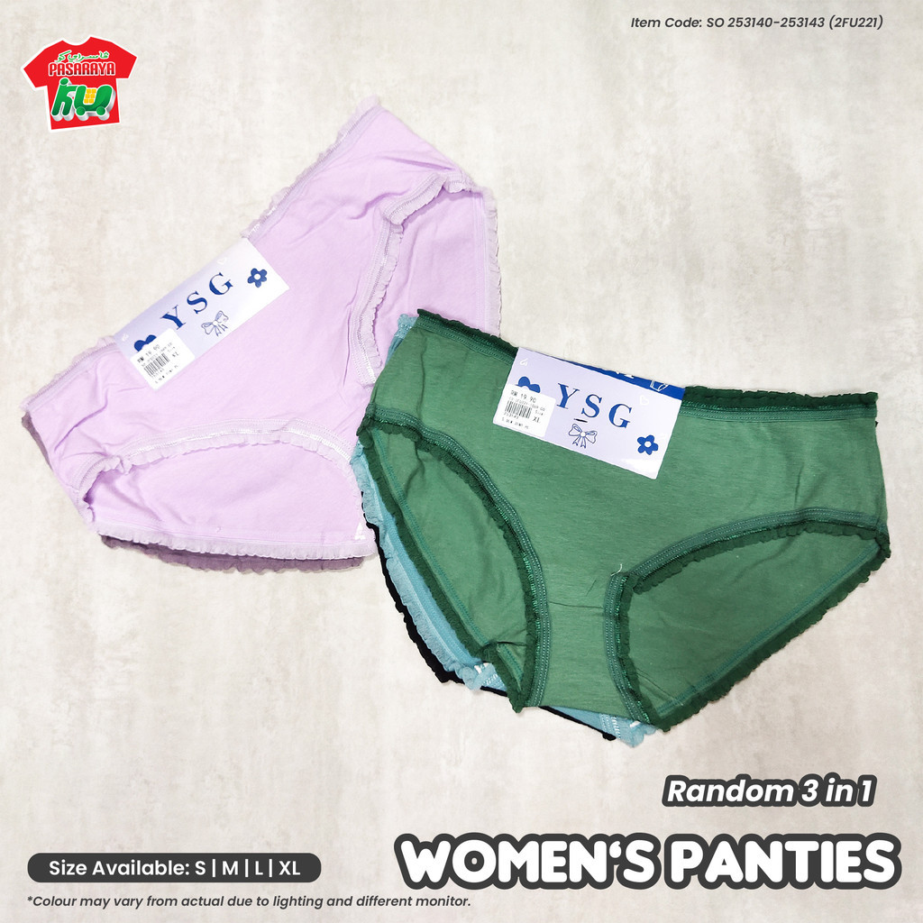 WOMEN PANTIES WOMEN UNDERWEAR 3 IN 1