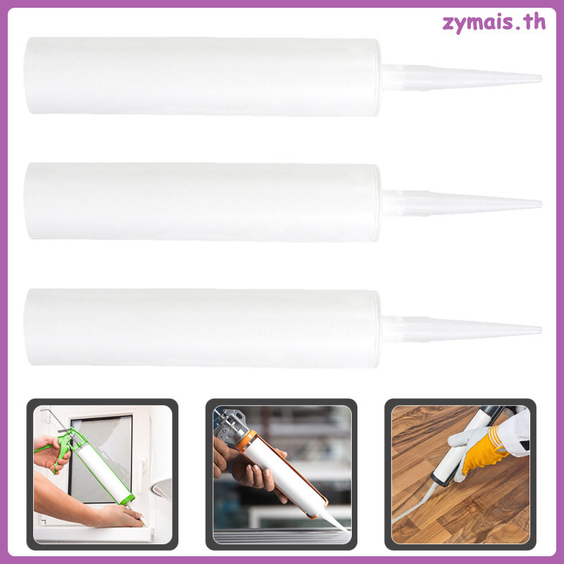 📦 3pcs หลอดซิลิโคนเปล่า หลอดกาวว่าง ใช้งานได้ยาวนาน ปลายแหลมปรับขนาดได้ สำหรับงานอีพ็อกซี่ กันซึม ปู