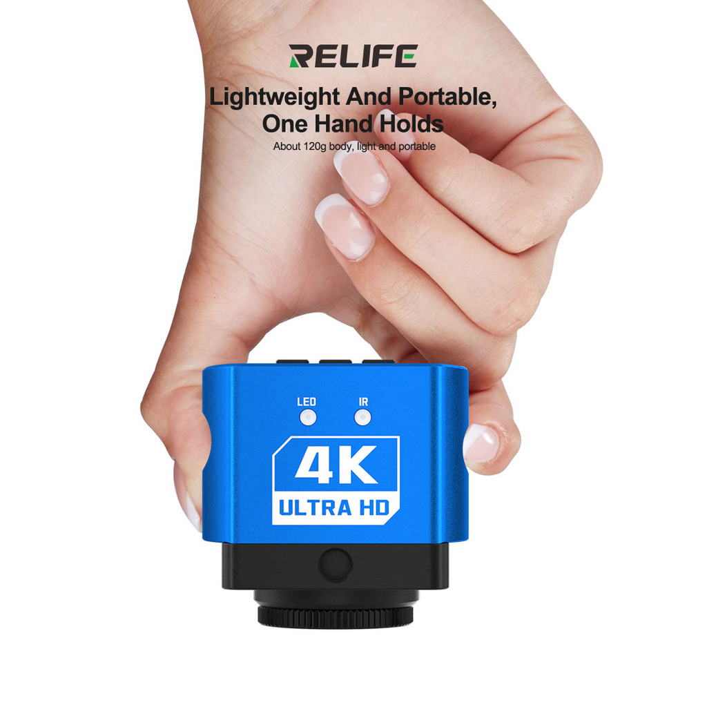 กล้องจุลทรรศน์ 4K HD Relife MC1 กล้องจุลทรรศน์อุตสาหกรรม 60 ล้านพิกเซล สามารถเชื่อมต่อ HDMI Type-C