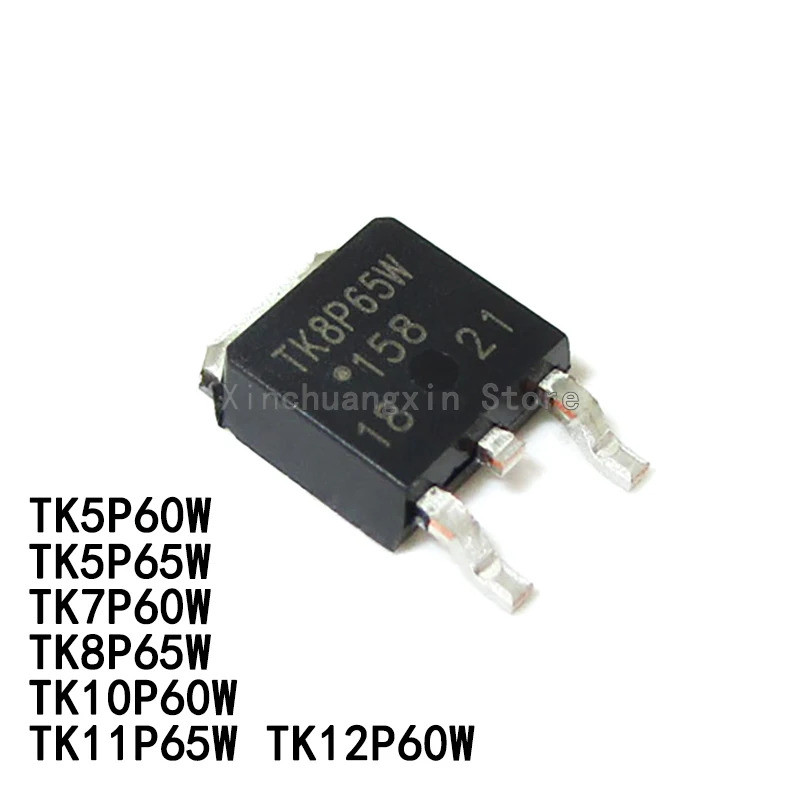 1-5PCS TK5P65W TK7P60W TK8P65W TK11P65W TK5P60W TK12P60W TK10P60W TO-252 N-channel ทรานซิสเตอร์ MOSF