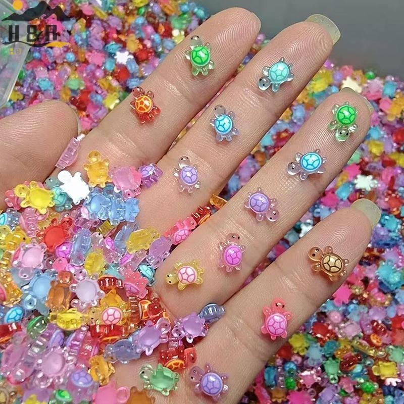 H&B Jun 100PCS Miniature Things ตุ๊กตาซ่อน, เต่าจิ๋วสําหรับ DIY Fairy ตกแต่งสวนตุ๊กตา Micro ภูมิทัศน์ {th}