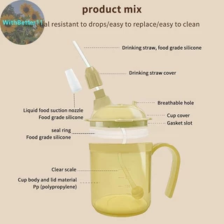 ผู้ใหญ่ Sippy ถ้วยจับแก้วพลาสติกถ้วยดื่มคนพิการผู้สูงอายุป้องกันการรั่วไหลถ้วย Dysphagia Parkinsons Aids Living TH