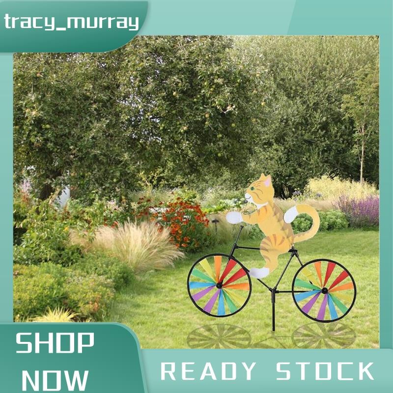 tracy_murray 1 PCS Bike Wind Spinner Bike Garden Wind Spinner เครื่องประดับ As Shown สัตว์น่ารักประต