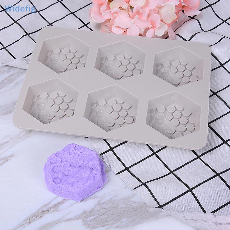 Widefig 1 Pc 6 Cavity ซิลิโคน Bee Hive Decor สบู่ทํามือ Mould เรซิ่นแม่พิมพ์สินค้าที่ดี
