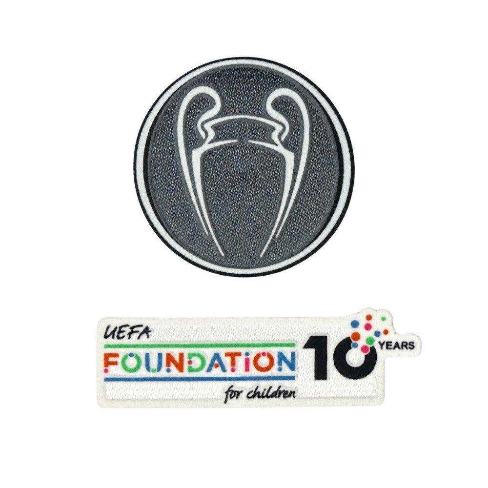 OFFICIAL 2025-26 UEFA UCL Winner 2025 + Foundation 10 Years Anniversary Patch (PSG)