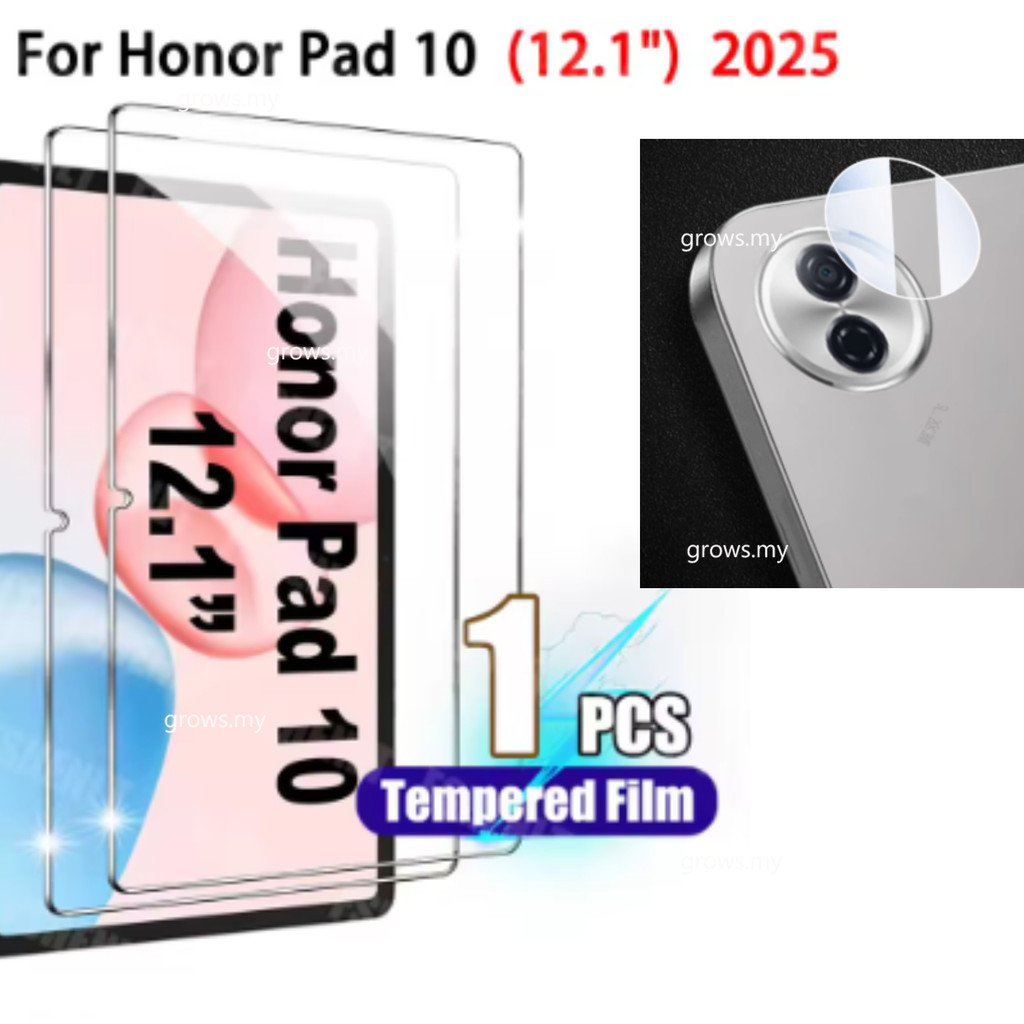 ฟิล์มกระจกนิรภัยสําหรับ Honor Pad 10 (2025) 12.1 "HD Clear Anti Scratch ป้องกันหน้าจอ Honor Pad10 HEY3-W00 HEY3-W10 กล้องป้องกันฟิล์ม