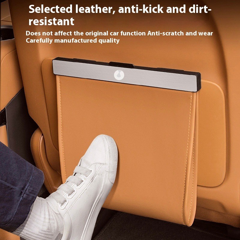 d9 ถุงขยะในรถยนต์แบบแขวนแม่เหล็ก หนัง pu ถังขยะกันน้ํา เบาะนั่งด้านหลัง กระเป๋าเก็บของแบบพับได้ ถังขยะภายใน - รูปที่ 2