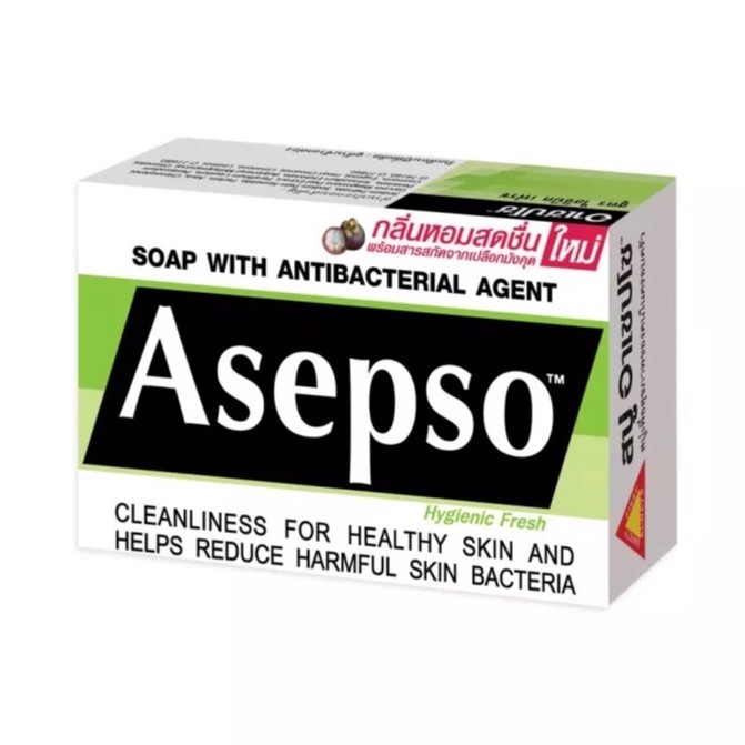 [12 ก้อน] Asepso Hygienic Fresh Soap สบู่อาเซปโซ สูตรไฮจินิค เฟรช 80G