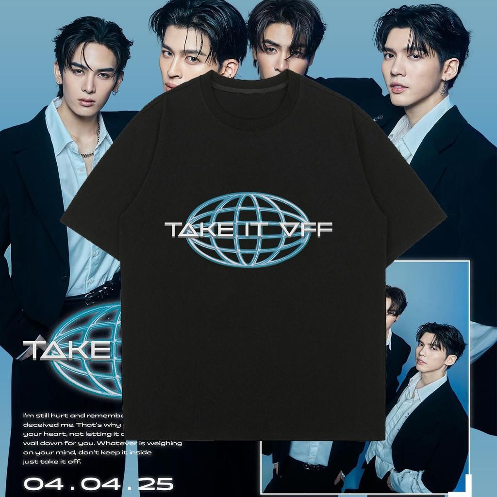 พร้อมส่ง เสื้อยืดบอยแบนด์ TAKE IT OFF -JASPER 2025 ผ้าฝ้ายแท้ UNISEX ฤดูร้อน T-SHIRT